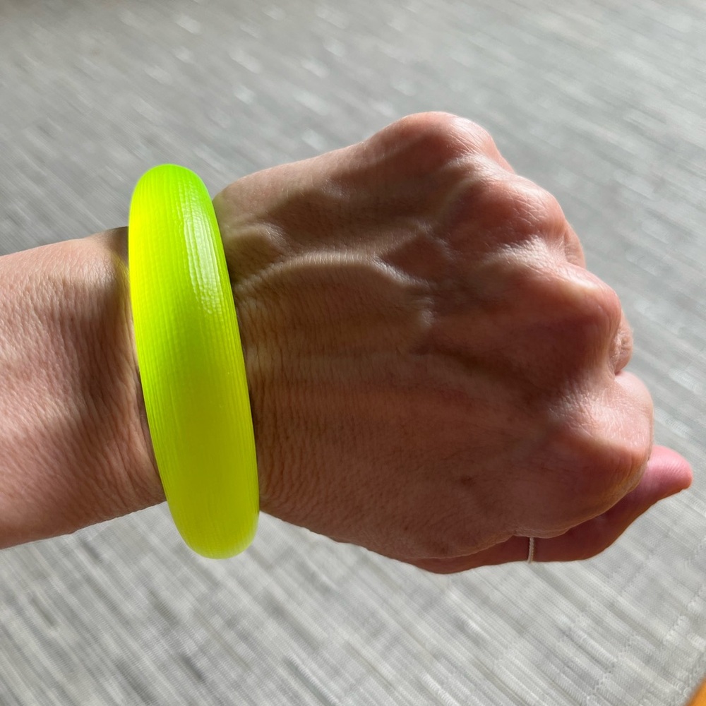 Vibrant Neon Yellow Bangle